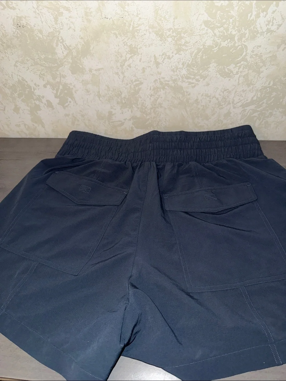SPANX Women's Navy Athletic Drawstring Shorts